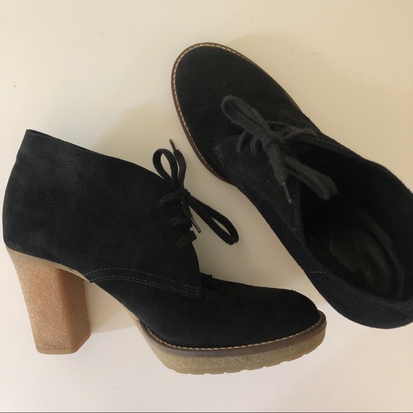 J.Crew Black Suede Macalister Lace-up Boots/Bootie - Picture 3 of 9